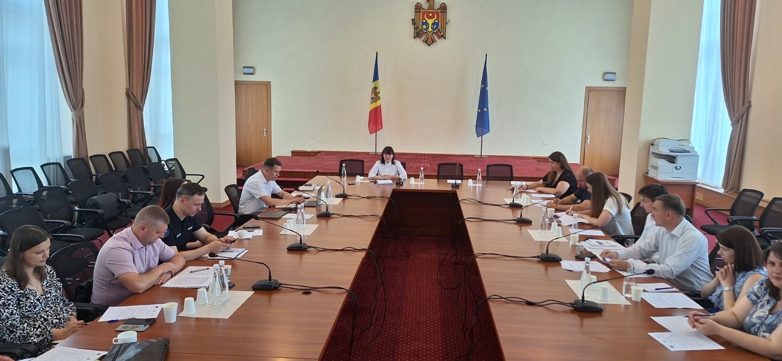 Ședința grupului operativ de lucru privind traficul de ființe umane, la Cancelaria de Stat